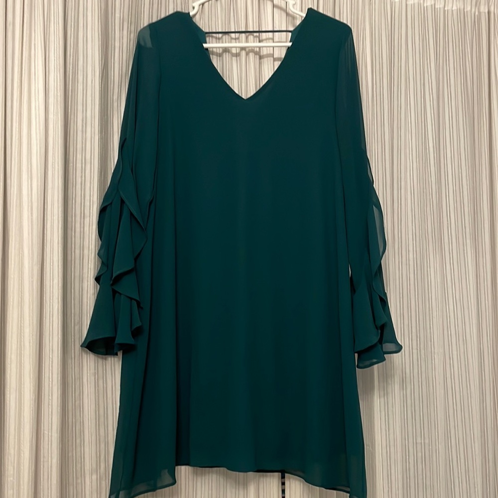 Dark green fall dress. Size medium